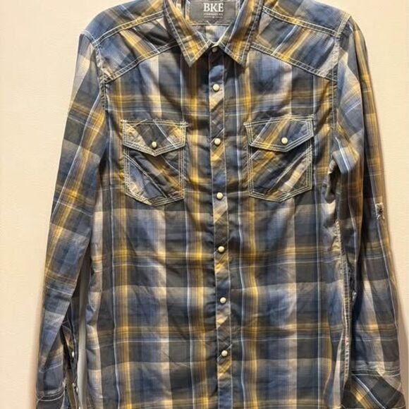 Men’s Long Sleeves Tops Size Medium BKE & Reclaim Lot of 3-shirts Western wear - Picture 4 of 10
